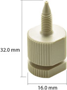 Filter, Pre-Column, 10-32, PEEK, with 2µm Titanium PEEK-Encased Frit, with Holder