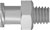 Luer adapter, Cheminert,  female luer to 1/4-28 male, 1.5mm bore, PEEK