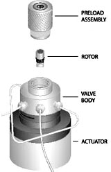 Rotor-E Assembly, 4 Port, 0.006, (.100), REAR