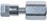 Tightening tool, finger tight, for PEEK 360µm 2-56 hex-head fittings, red
