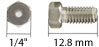 Nut, Internal, 1/16" x 0.50" (13mm) long, SS