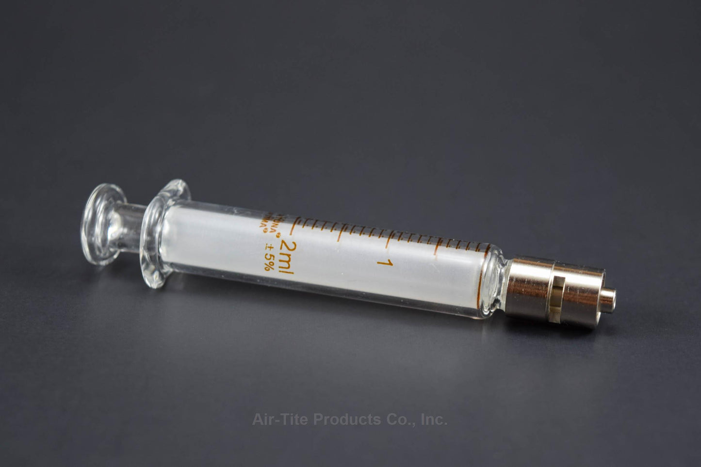 Fortuna Glass Syringe, 2 mL, with Metal Luer Lock Tip, 1/pk