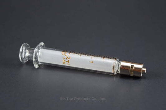 Fortuna Glass Syringe, 2 mL, with Metal Luer Lock Tip, 1/pk