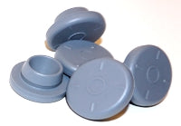 Stopper, 20 mm, with Flange, Grey Bromobutyl