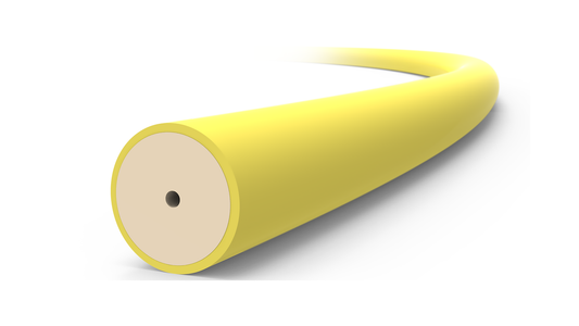 PEEK Tubing, 1/16" OD x 0.007" (0.18mm) ID, Dual Layer, Yellow, 5800 PSI - PRICED PER FOOT, PLEASE SPECIFY LENGTH REQUIRED