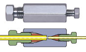 Union, Internal Reducing, 1/16" to 1/32", 0.15mm (0.006) bore, 316 SS
