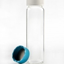 Vial, Clear Glass, with PTFE-Lined Closed Top Cap And PTFE/Foam Liner, Pre-Cleaned For Semi-Volatiles And Metals 