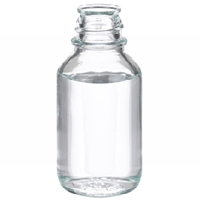 Clear Non-Graduated Media Lab Bottles without Cap
