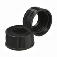 Black Phenolic Open-Top Screw Caps without Liners