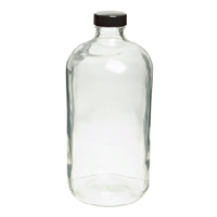 Clear Safety-Coated Bottles with Metal Foil-Lined Cap