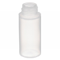 Low-Density Natural Polyethylene Dropping Bottles with Streaming Tips and Polypropylene Caps
