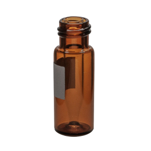 Next Generation - 300µL Amber R.A.M.™ Interlocked™ Borosilicate Glass Vial with fused Insert, 12x32mm, 9mm Thread with White Marking Spot