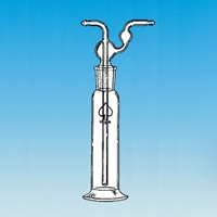 Bottle, Gas Washing, Tall Form, with Fritted Disc, 40/50 Stopper