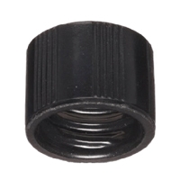 Black Phenolic Screw Caps with 14B White Rubber Liners
