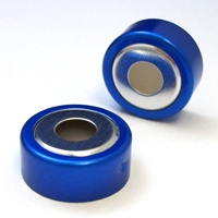 Magnetic Crimp Cap, 20mm, Blue Bi-Metal