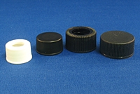 Open Top Screw Thread Caps with Bonded PTFE/Silicone Liner