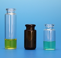 10mL Beveled 20mm Crimp Top Headspace Vials with Beveled Bottoms, For CTC PAL - Clear Glass