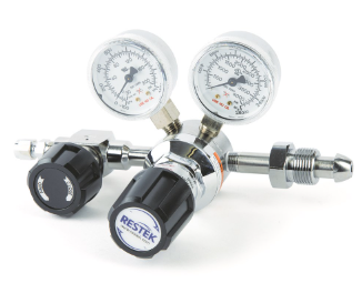 Single-Stage Ultra-High Purity Chrome-Plated Brass Gas Regulators
