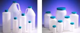 Narrow Mouth HDPE Round Cylinder Bottle with Foam Lined Cap