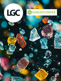 Microplastics with LGC and Dr Ehrenstorfer logos
